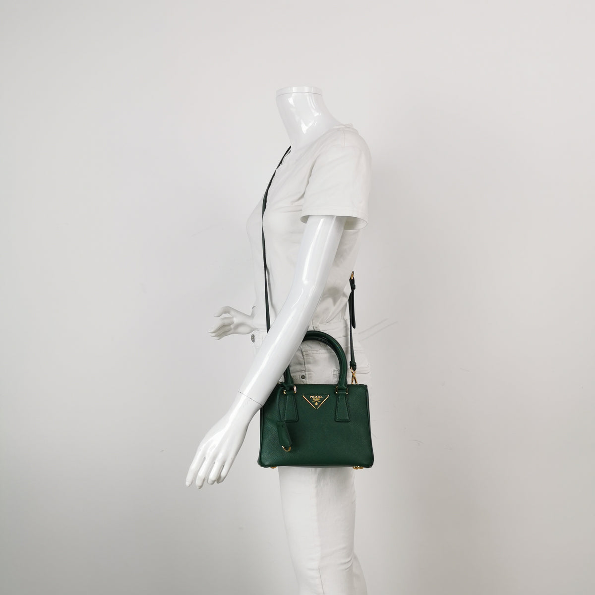 Prada Galleria Saffiano Lux Mini Green