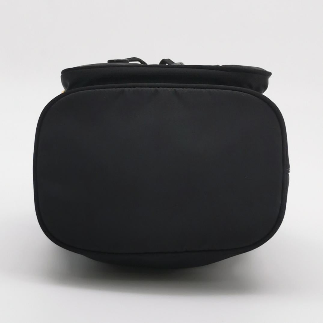 Prada Duet Drawstring Nylon Crossbody Black