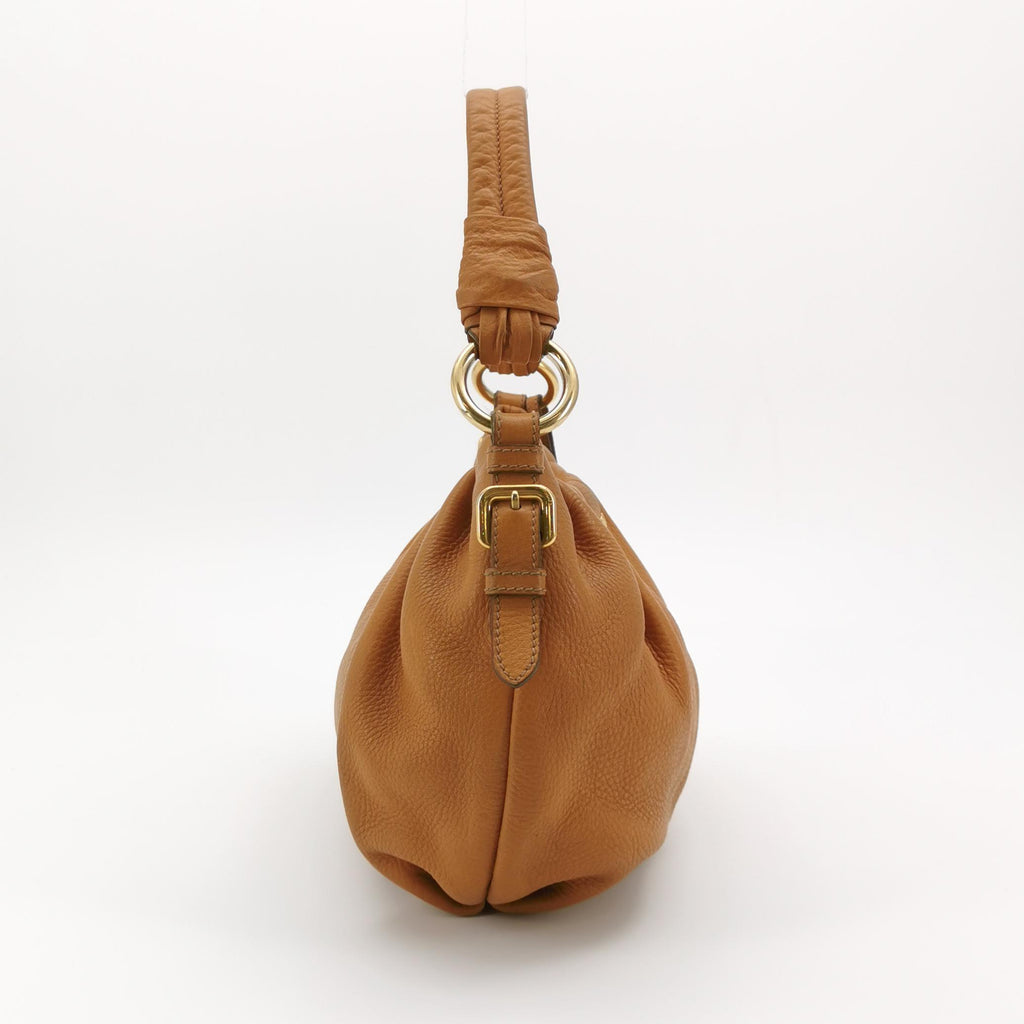 Prada Ruched Hobo Shoulder Bag