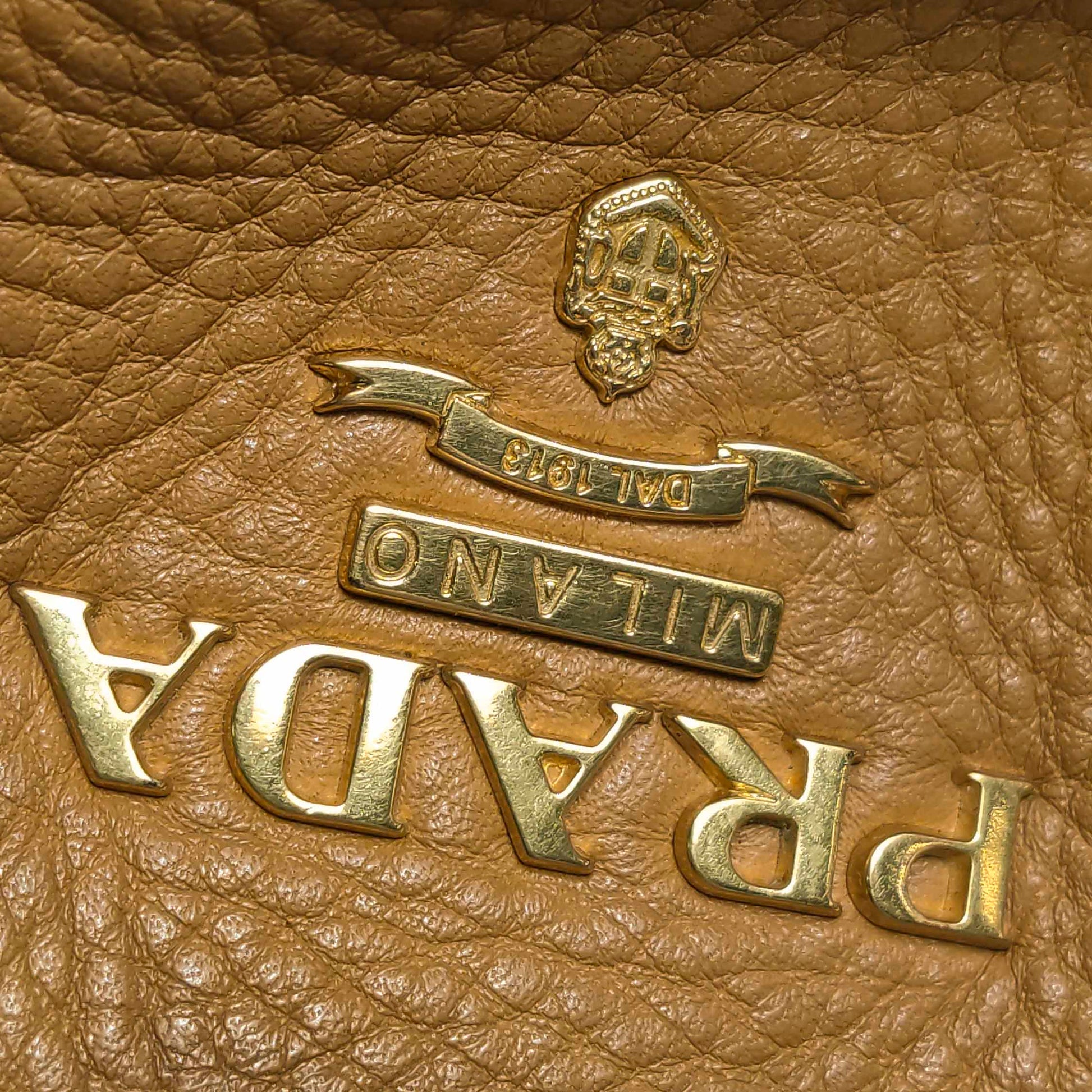 Prada Ruched Hobo Shoulder Bag