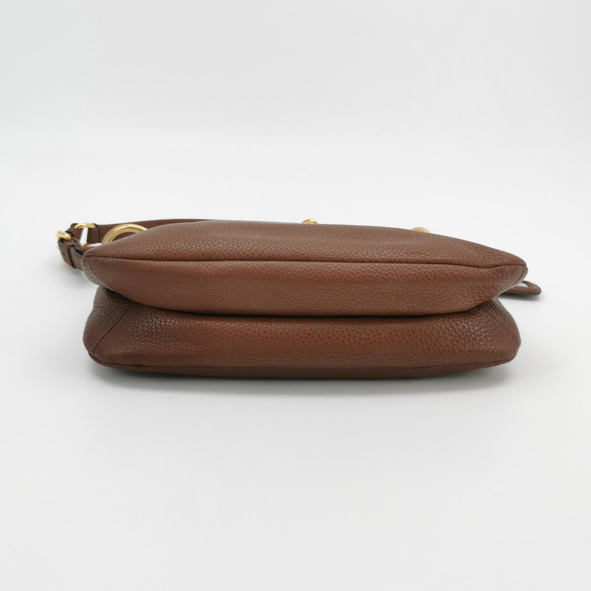 Prada Vitello Daino Shoulder Bag Brown