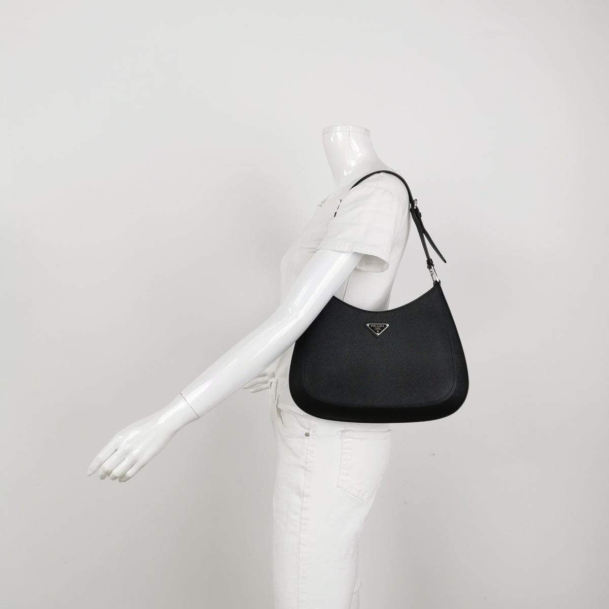 Prada Cleo Saffiano Lux Black