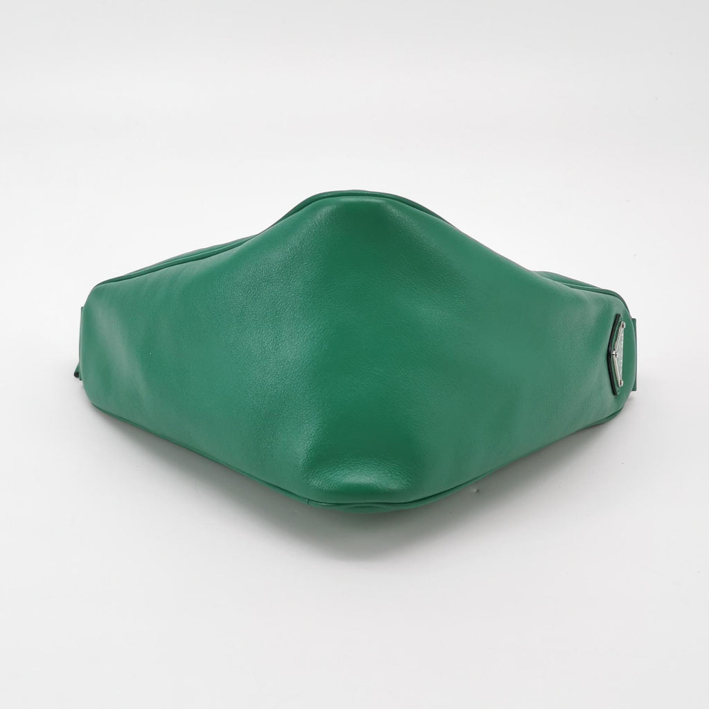Prada Triangle Logo Grace Lux Crossbody Green