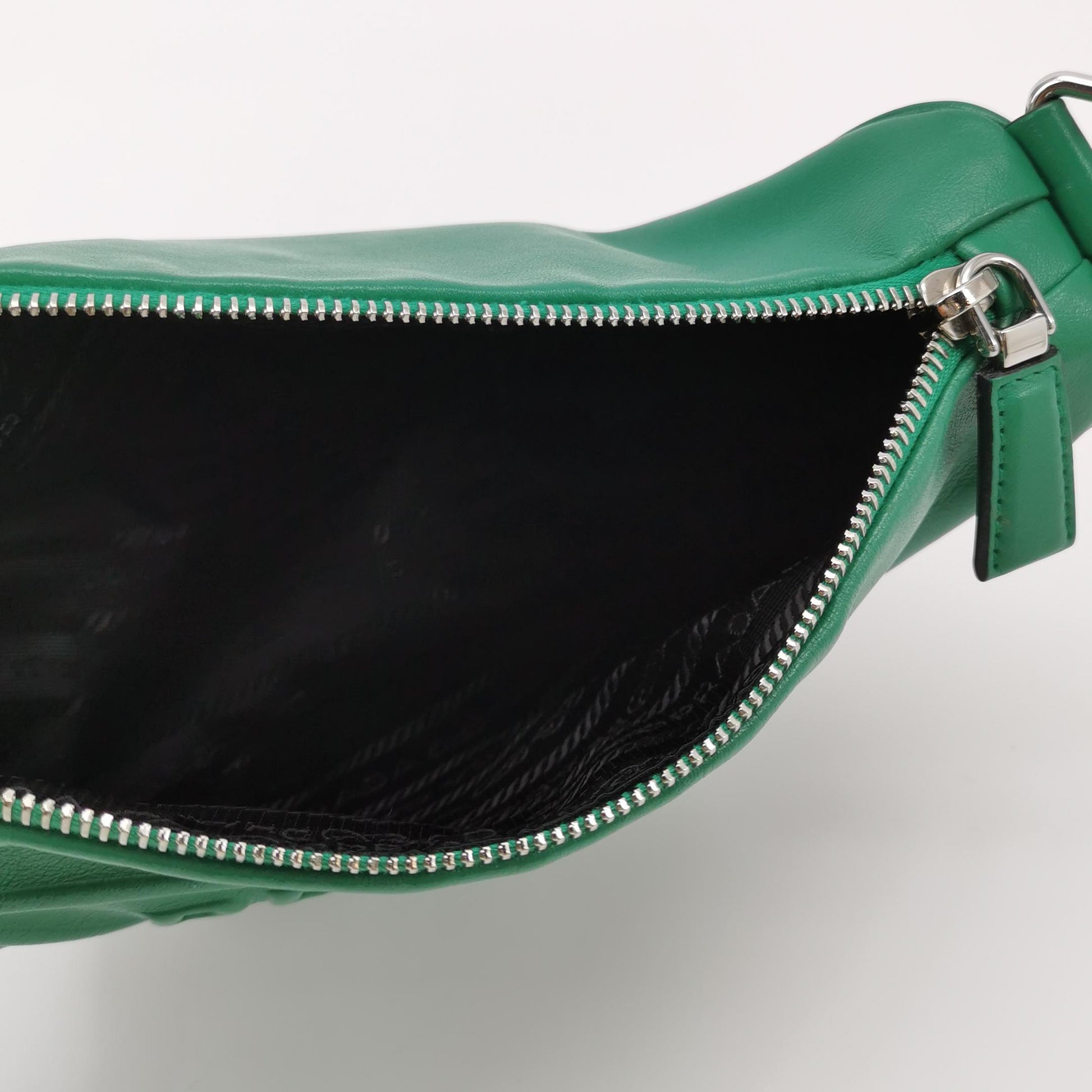 Prada Triangle Logo Grace Lux Crossbody Green