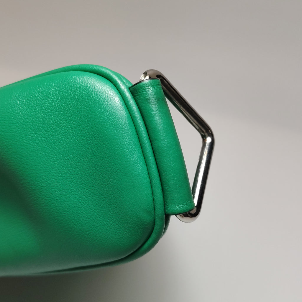 Prada Triangle Logo Grace Lux Crossbody Green