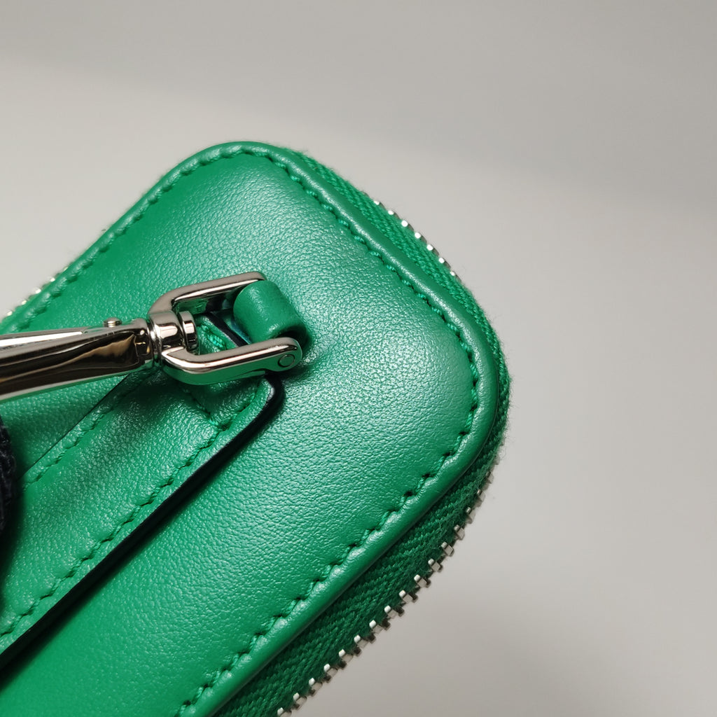 Prada Triangle Logo Grace Lux Crossbody Green