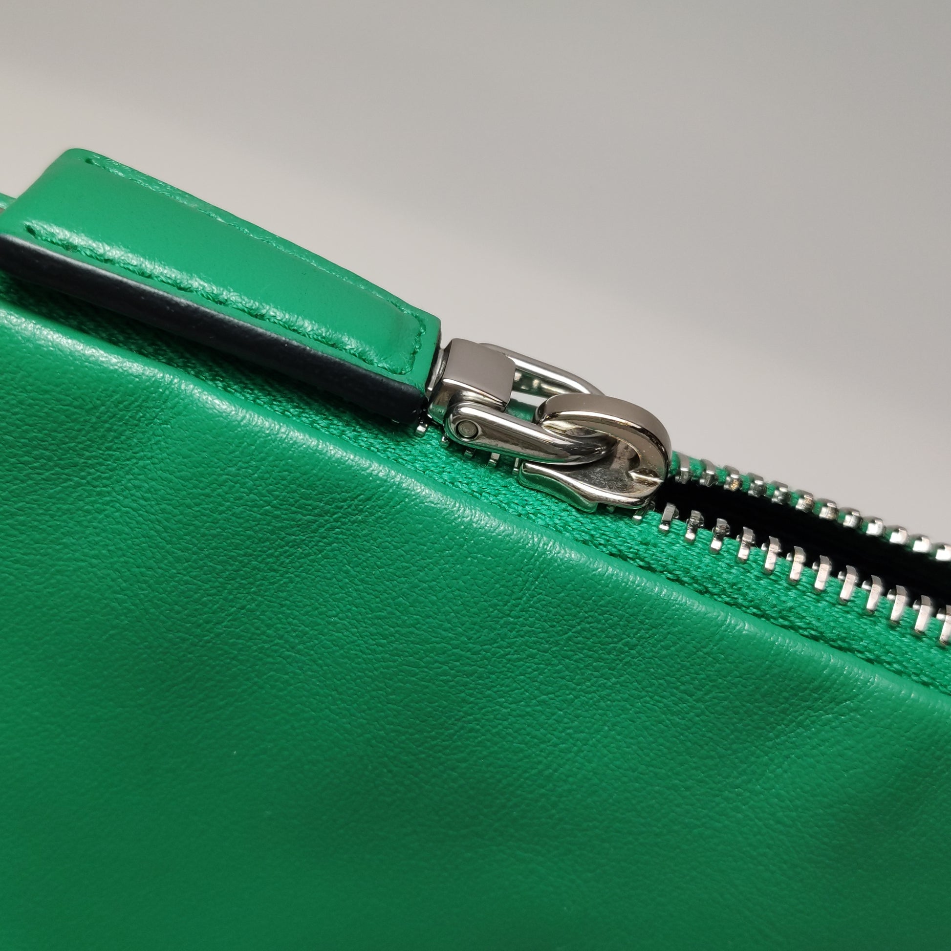 Prada Triangle Logo Grace Lux Crossbody Green