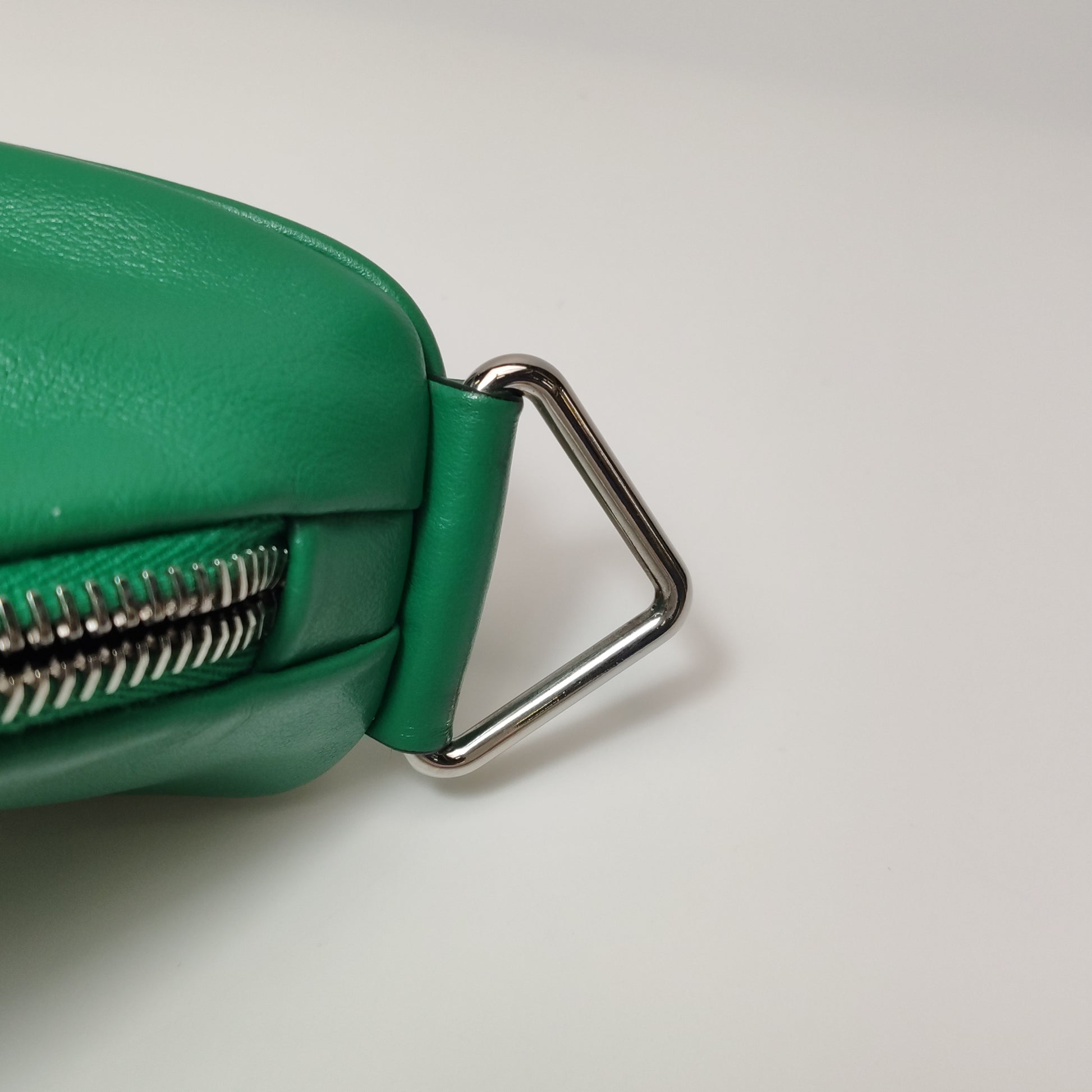 Prada Triangle Logo Grace Lux Crossbody Green