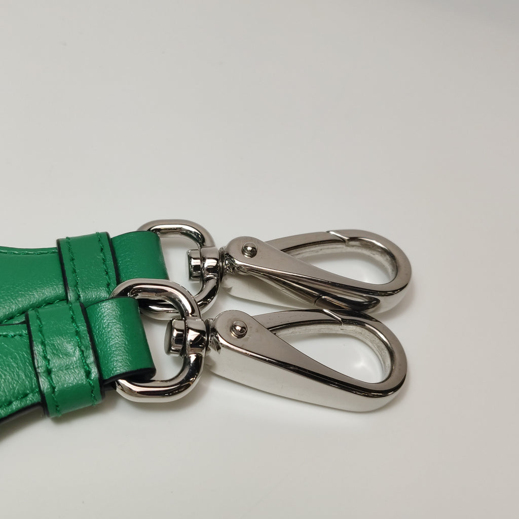 Prada Triangle Logo Grace Lux Crossbody Green