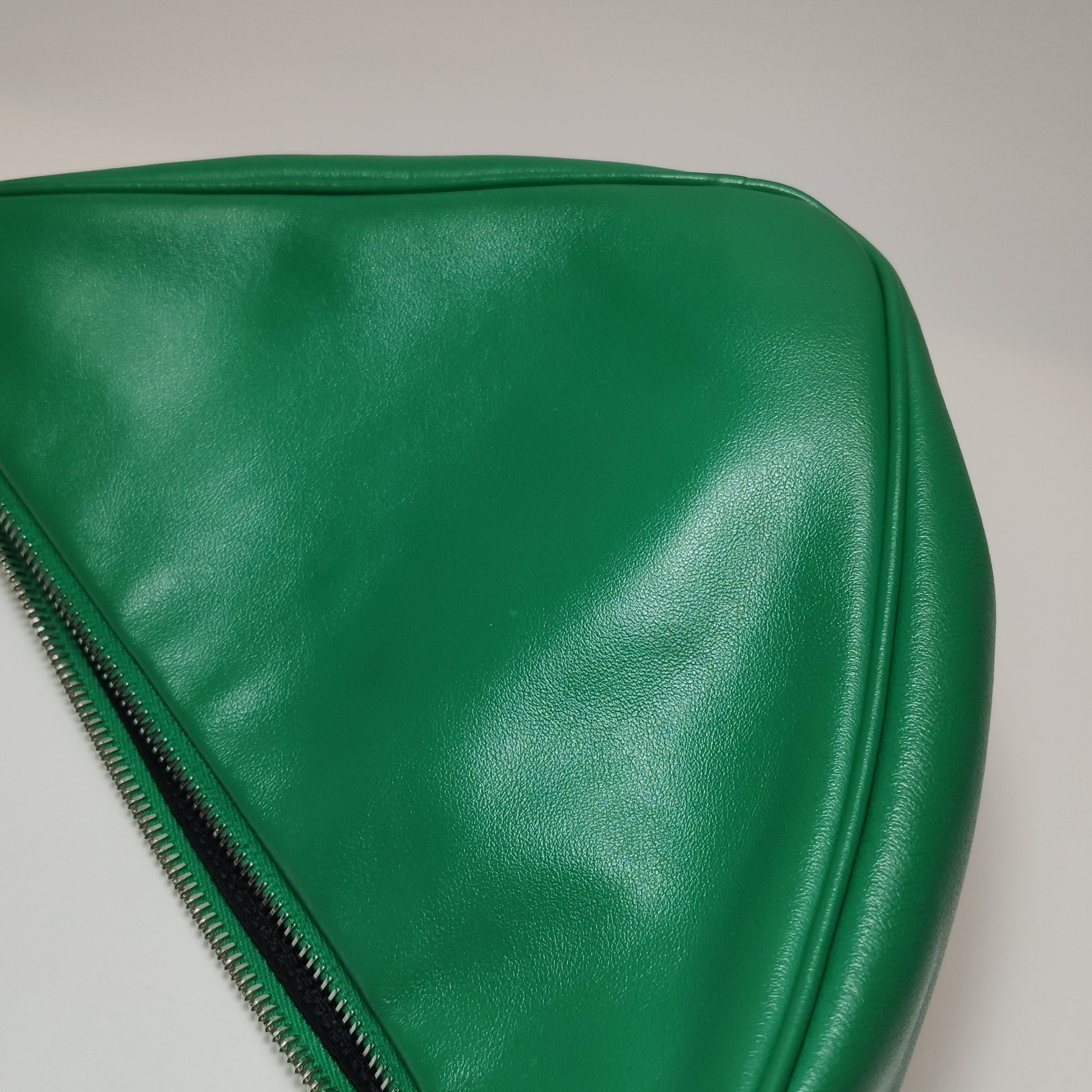 Prada Triangle Logo Grace Lux Crossbody Green