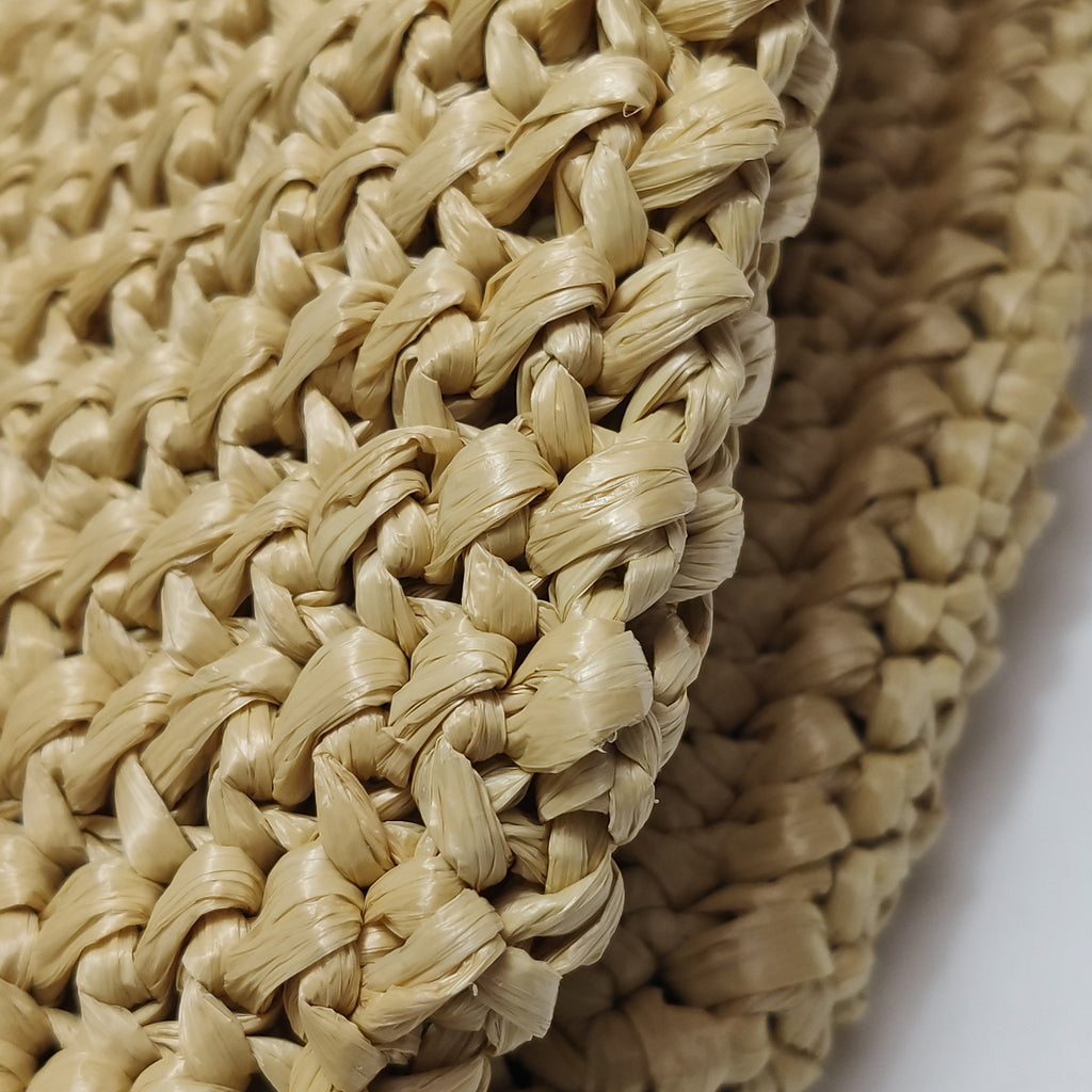 Prada Logo Raffia Tote Bag