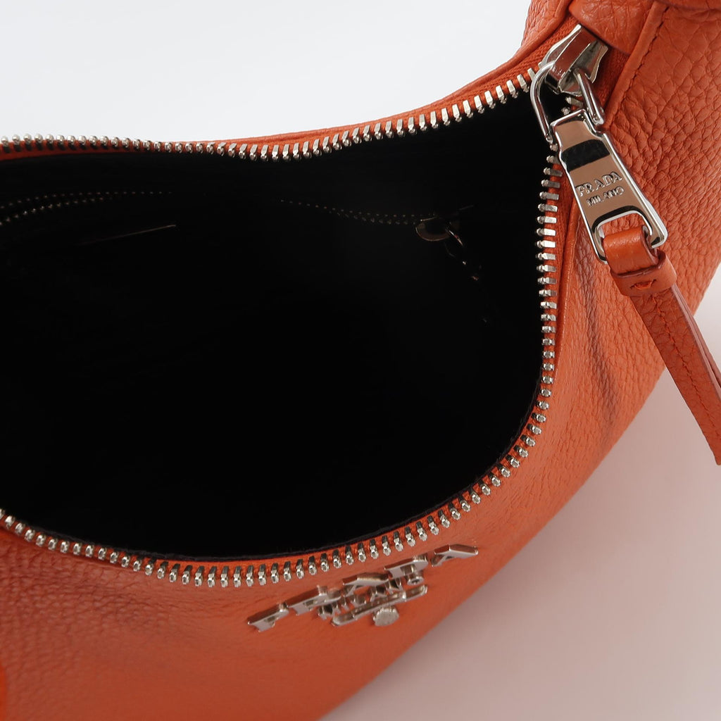 Prada Vitello Daino Hobo Papaya
