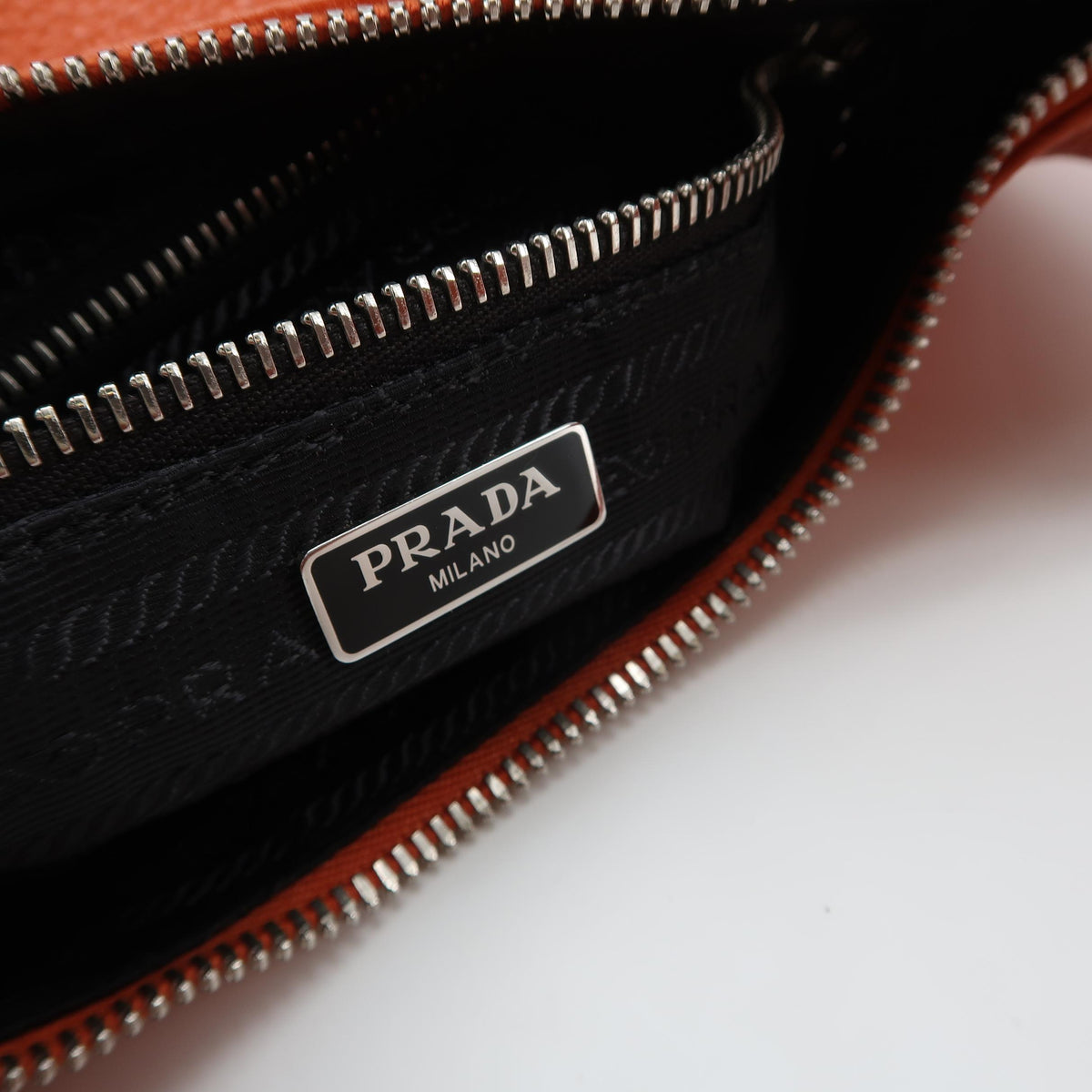 Prada Vitello Daino Hobo Papaya