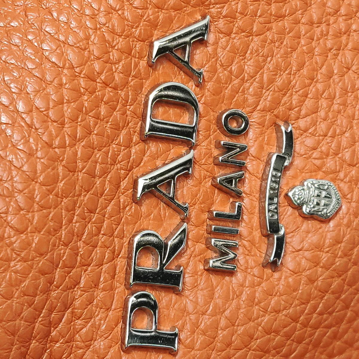 Prada Vitello Daino Hobo Papaya