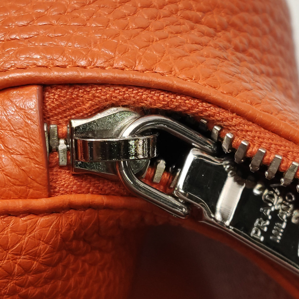 Prada Vitello Daino Hobo Papaya