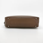 Prada Saffiano Lux Bowler Bag Brown