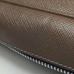 Prada Saffiano Lux Bowler Bag Brown