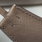 Prada Saffiano Lux Bowler Bag Brown