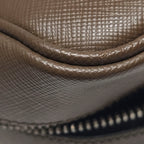 Prada Saffiano Lux Bowler Bag Brown