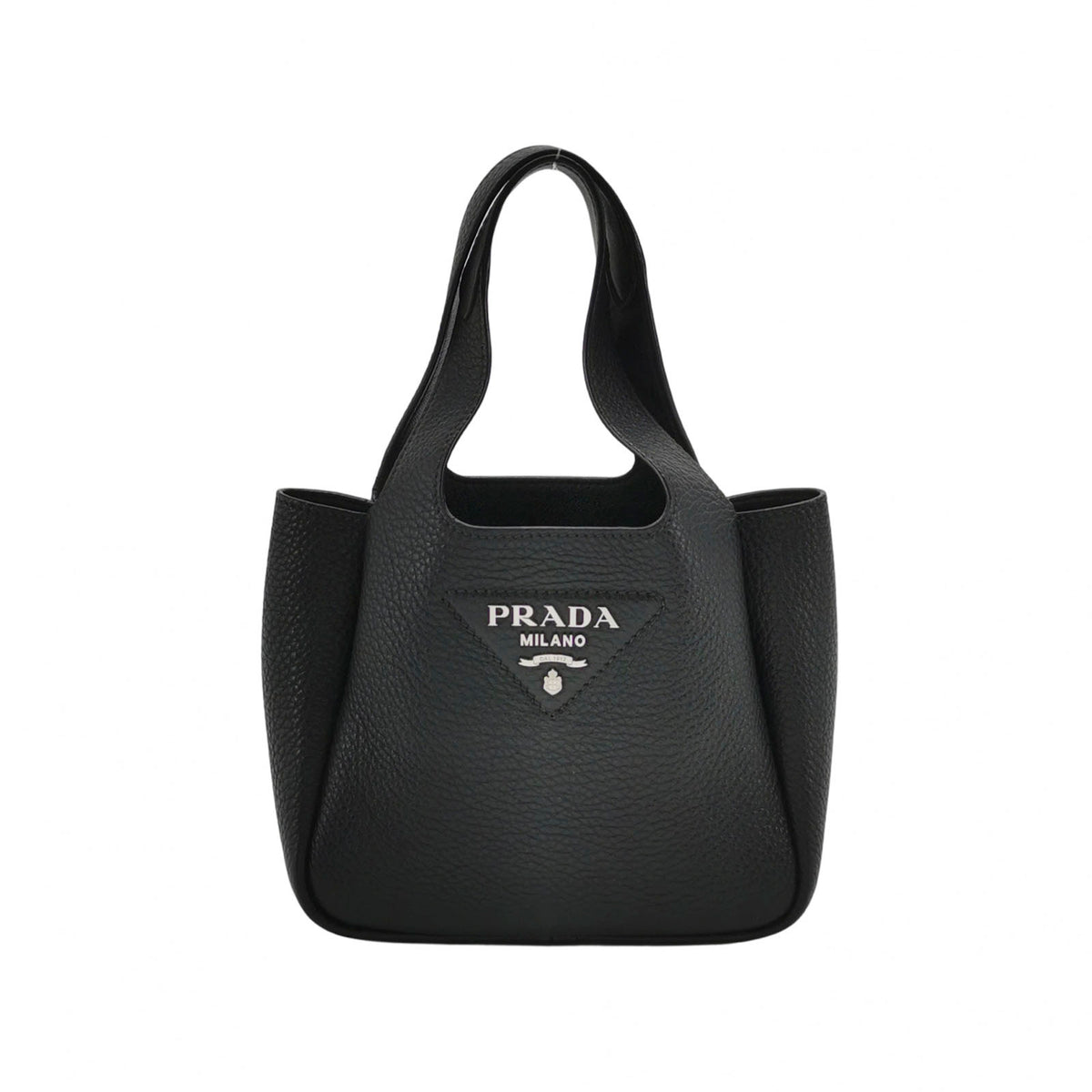 Prada Dynamique Vitello Daino Soft Mini Tote Black