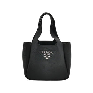 Prada Dynamique Vitello Daino Soft Mini Tote Black
