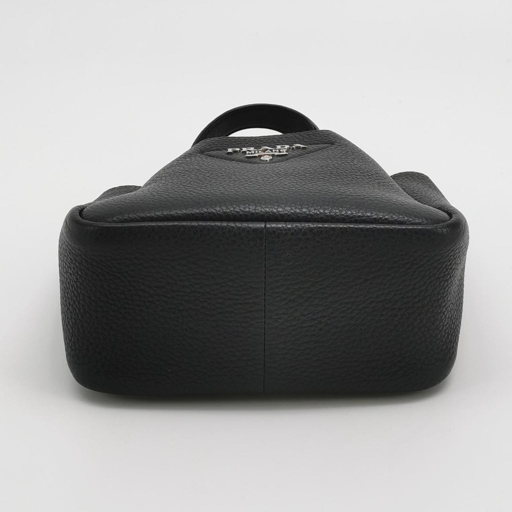 Prada Dynamique Vitello Daino Soft Mini Tote Black