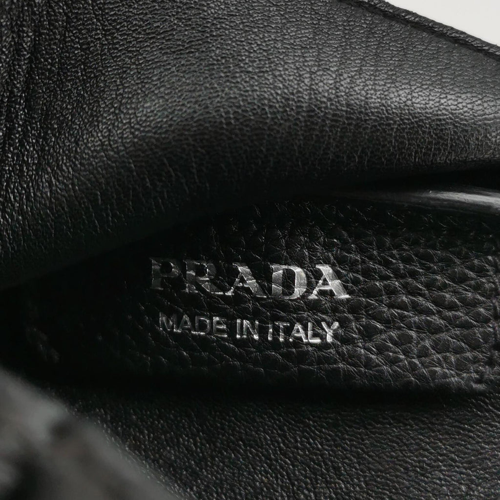 Prada Dynamique Vitello Daino Soft Mini Tote Black