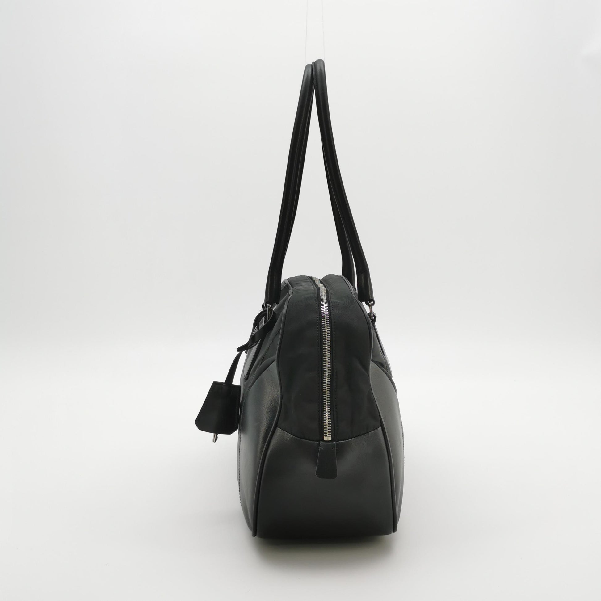 Prada Nylon Bowling Bag Black