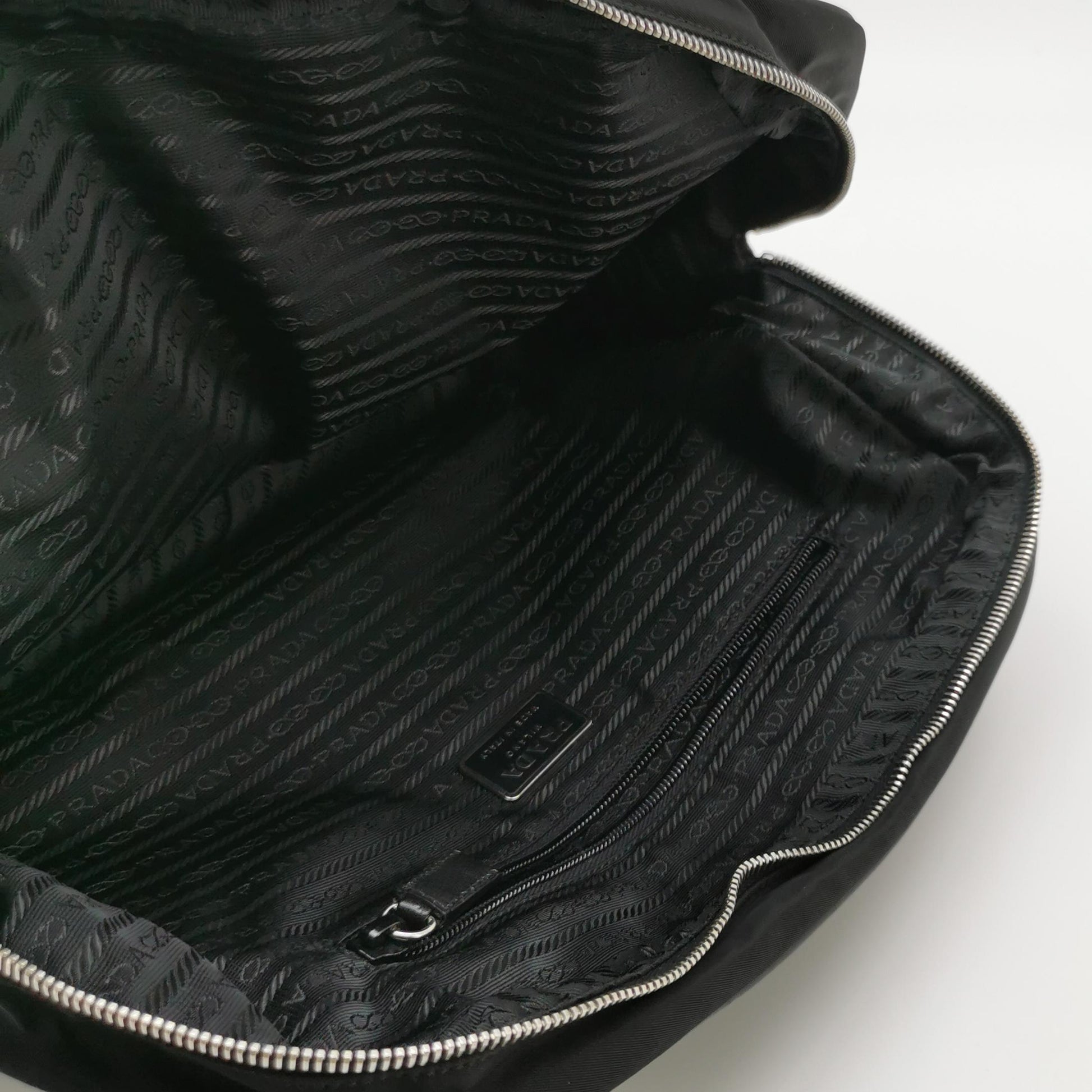 Prada Nylon Bowling Bag Black