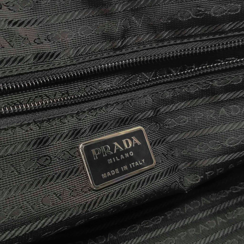 Prada Nylon Bowling Bag Black