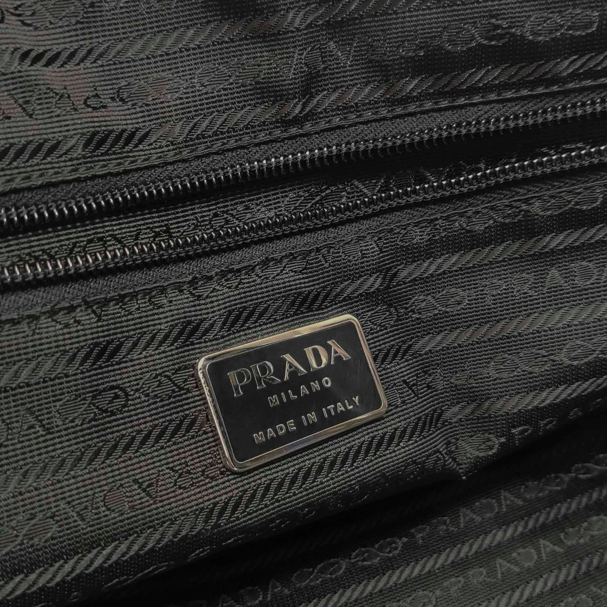 Prada Nylon Bowling Bag Black