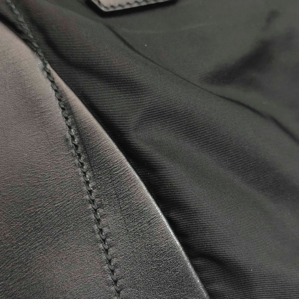 Prada Nylon Bowling Bag Black