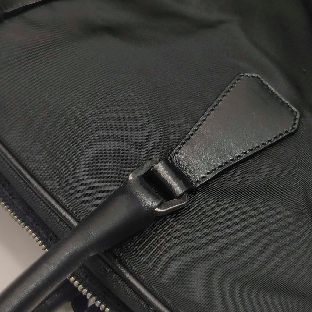 Prada Nylon Bowling Bag Black