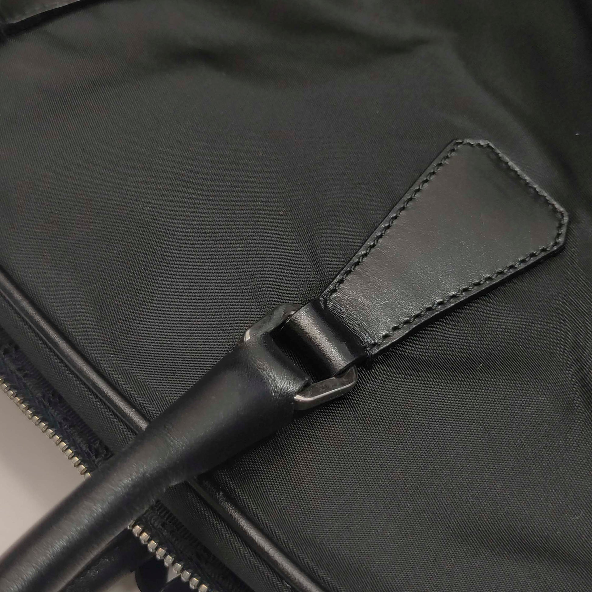 Prada Nylon Bowling Bag Black