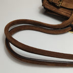 Prada Bonnie East West Brown Suede