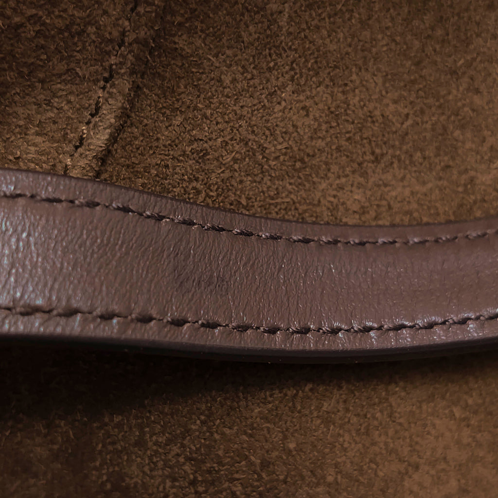 Prada Bonnie East West Brown Suede