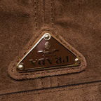 Prada Bonnie East West Brown Suede