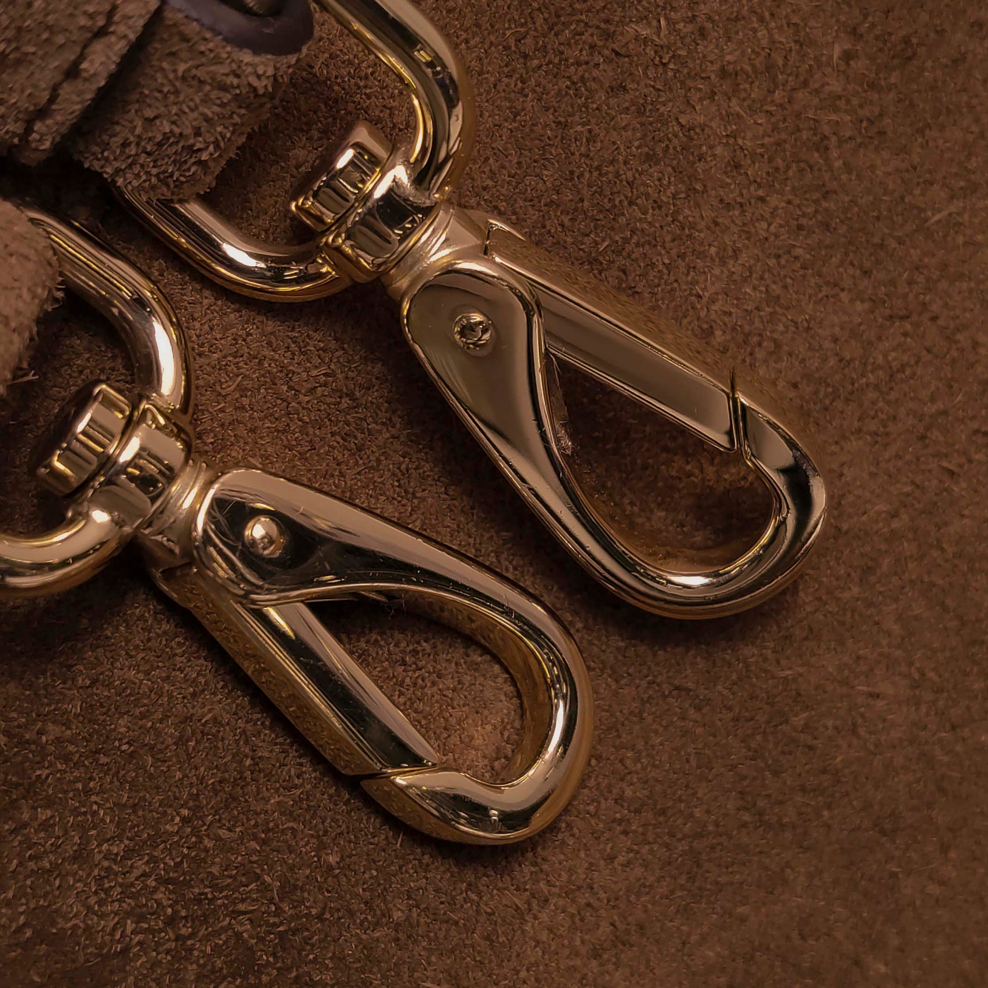 Prada Bonnie East West Brown Suede