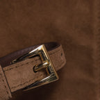 Prada Bonnie East West Brown Suede