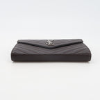 Saint Laurent Envelope Wallet On Chain Deep Brown