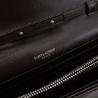 Saint Laurent Envelope Wallet On Chain Deep Brown
