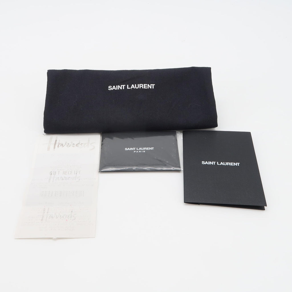 Saint Laurent Envelope Wallet On Chain Deep Brown