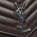 Saint Laurent Envelope Wallet On Chain Deep Brown