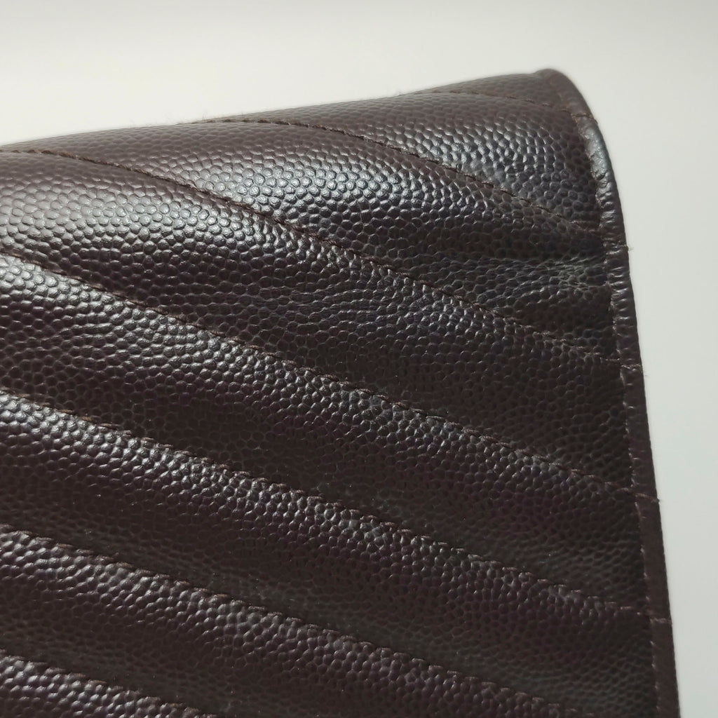 Saint Laurent Envelope Wallet On Chain Deep Brown