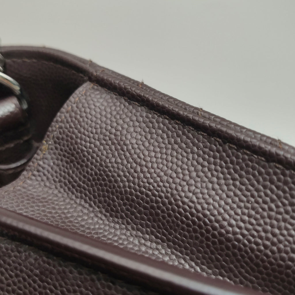 Saint Laurent Envelope Wallet On Chain Deep Brown