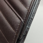 Saint Laurent Envelope Wallet On Chain Deep Brown