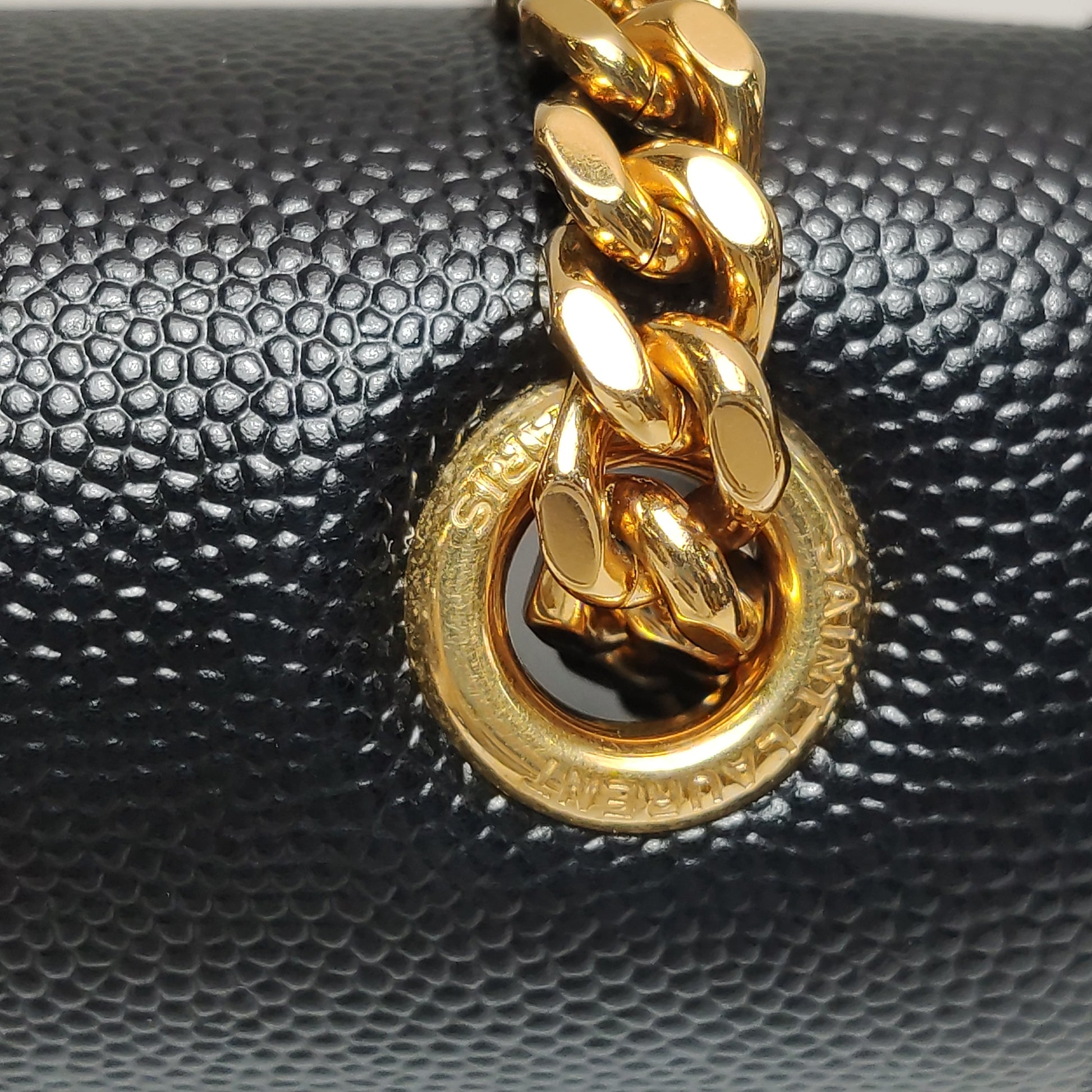 Saint Laurent Kate Medium Grain de Poudre Black GHW