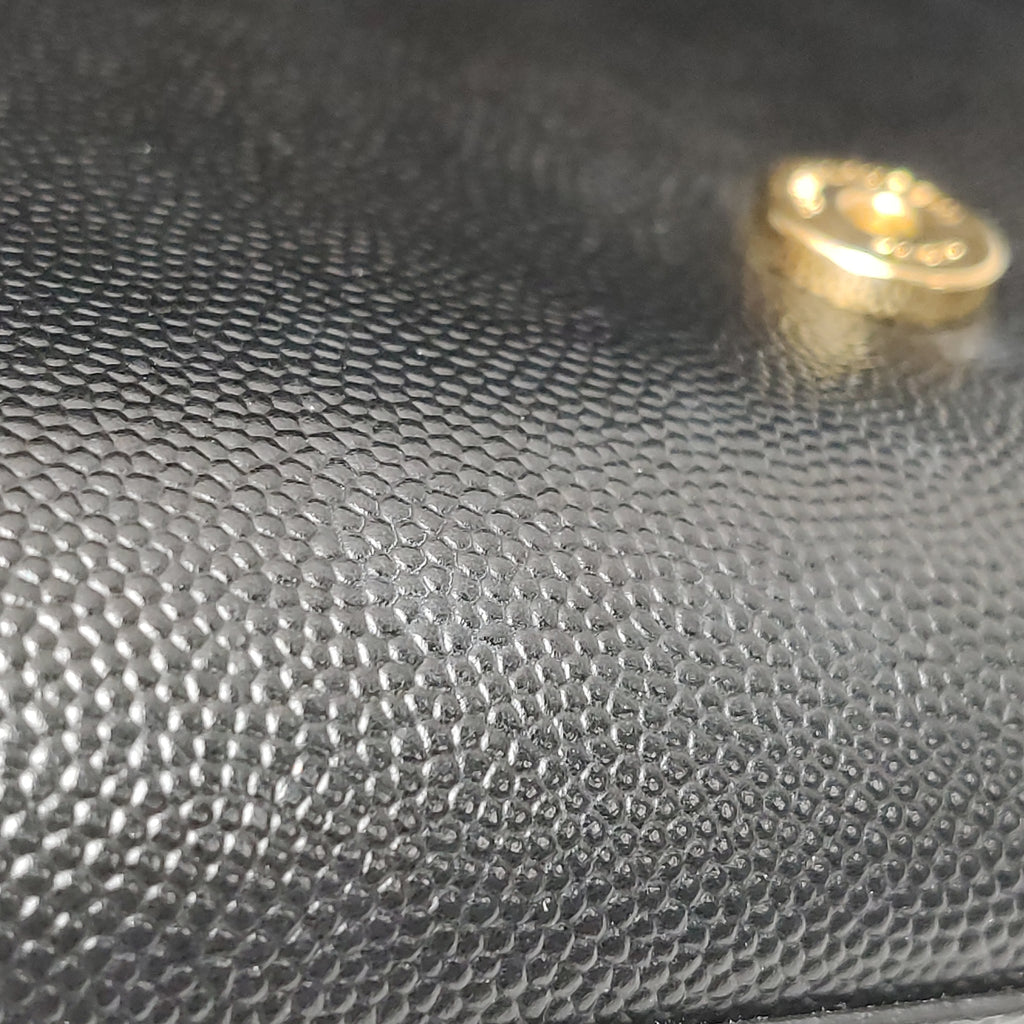 Saint Laurent Kate Medium Grain de Poudre Black GHW