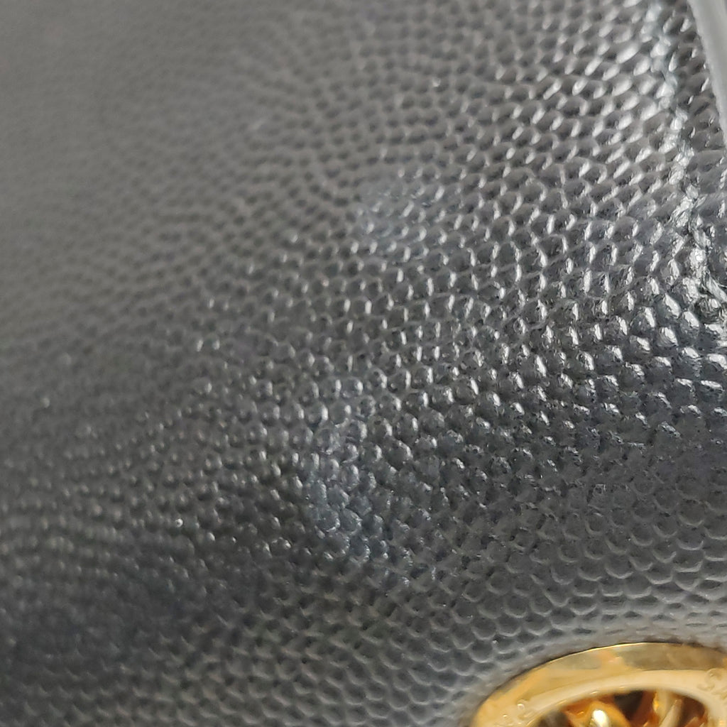 Saint Laurent Kate Medium Grain de Poudre Black GHW