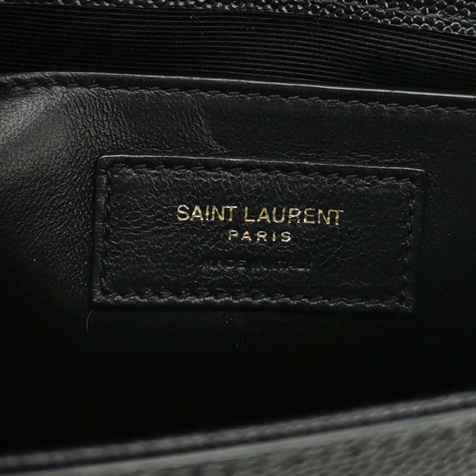 Saint Laurent Kate Tassel Grain de Poudre Black